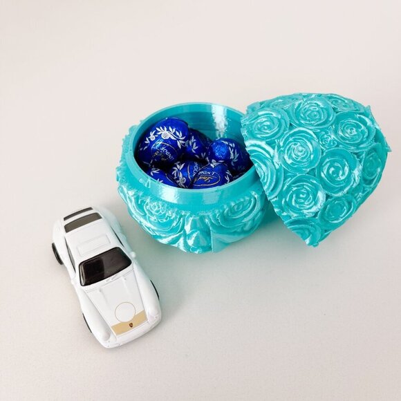 Rose-Covered Easter Eggs โ Handcrafted Party Favors, Spring Decor, Wedding Gifts - Picture 4 of 7